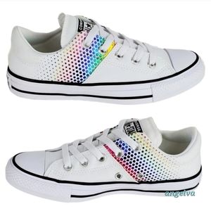 NWT Converse all star Madison ox low top sneakers white multi black
